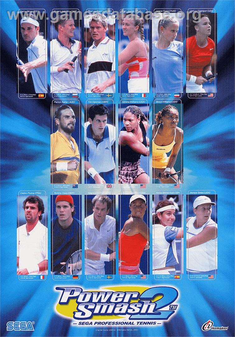 Virtua Tennis 2 / Power Smash 2 - Arcade - Artwork - Advert
