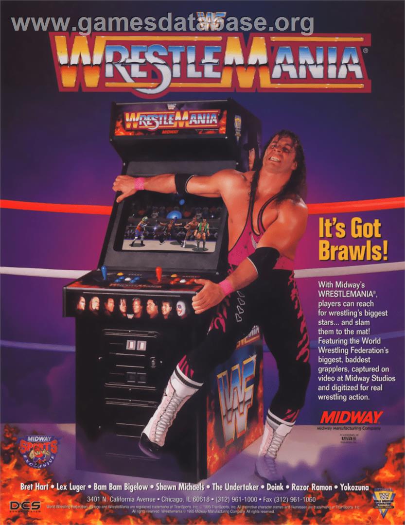 WWF: Wrestlemania - Arcade - Artwork - Advert