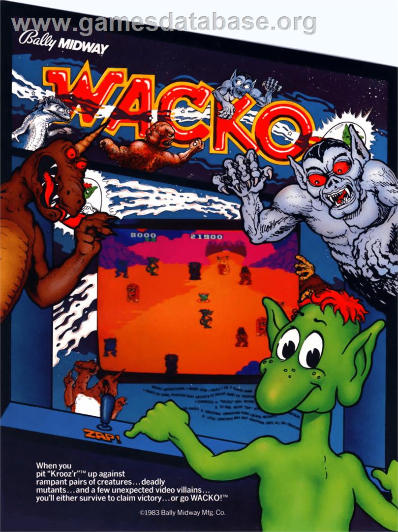 Wacko - Arcade - Artwork - Advert
