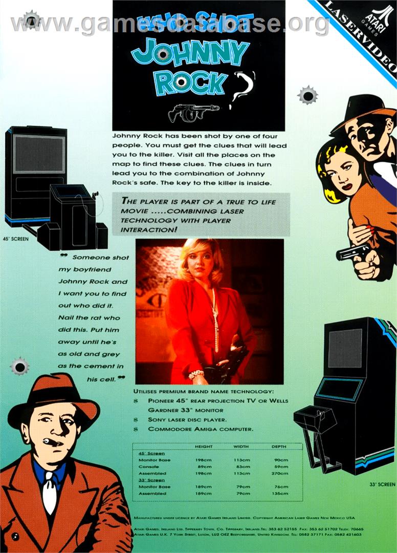 Who Shot Johnny Rock? v1.5 - Arcade - Artwork - Advert