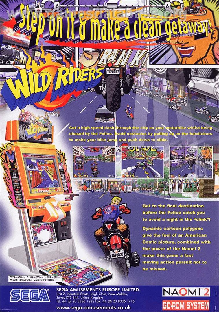 Wild Riders - Arcade - Artwork - Advert