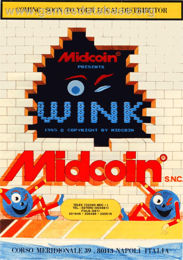 Wink - Arcade - Artwork - Advert