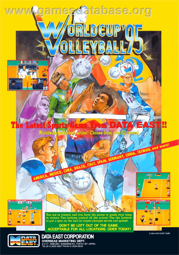 World Cup Volley '95 - Arcade - Artwork - Advert