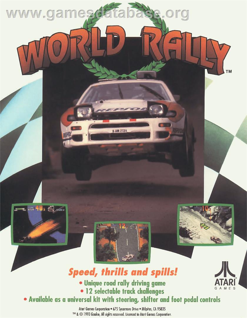 World Rally - Arcade - Artwork - Advert