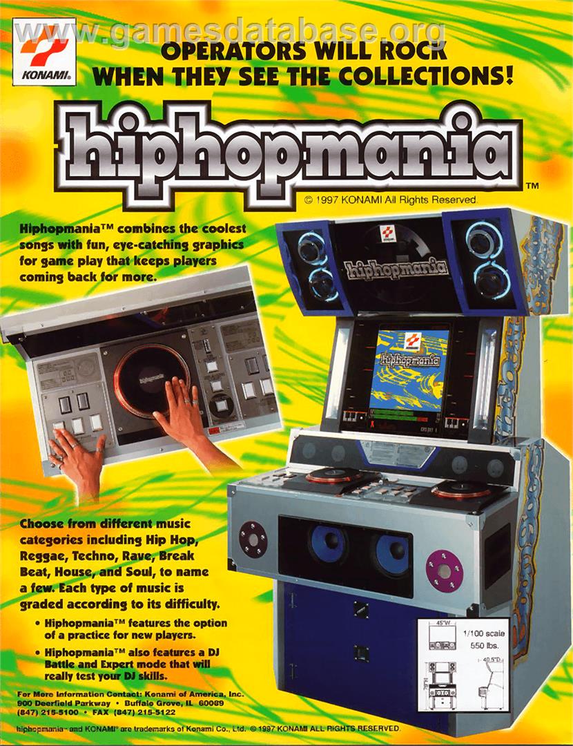 hiphopmania complete MIX 2 - Arcade - Artwork - Advert