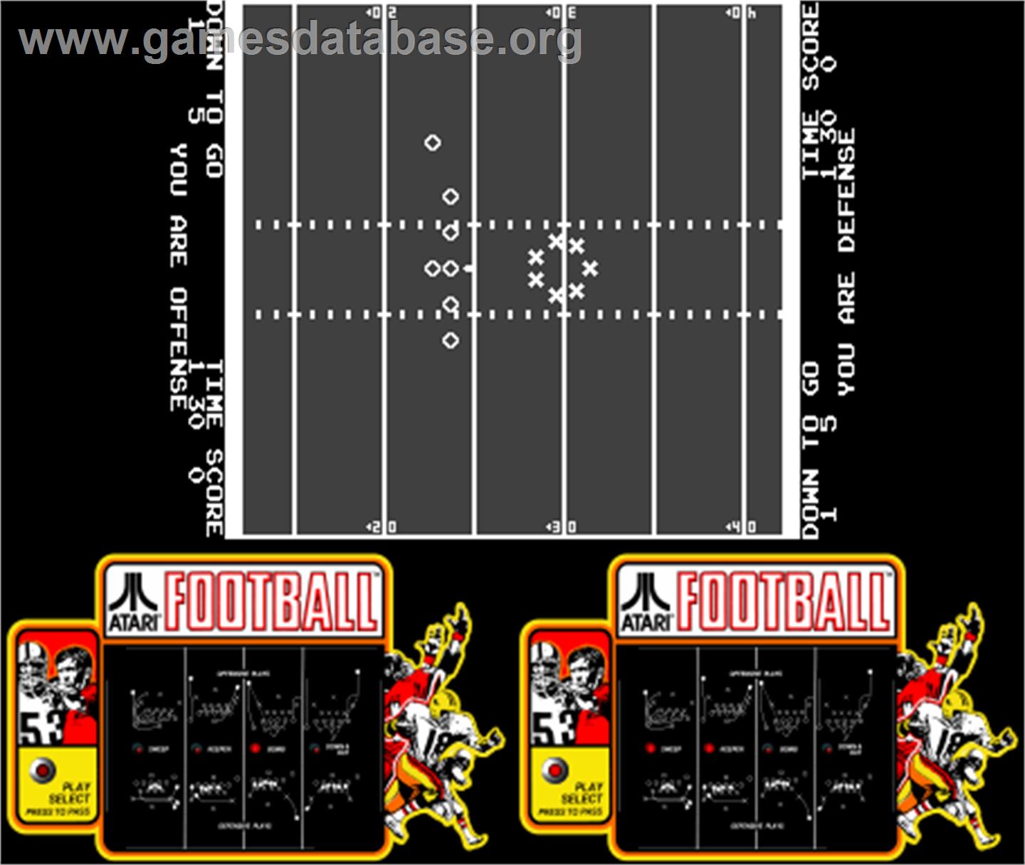 Atari Football - Arcade - Artwork - Artwork