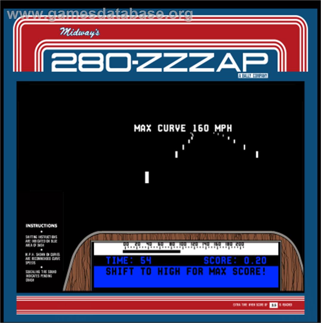 Datsun 280 Zzzap - Arcade - Artwork - Artwork