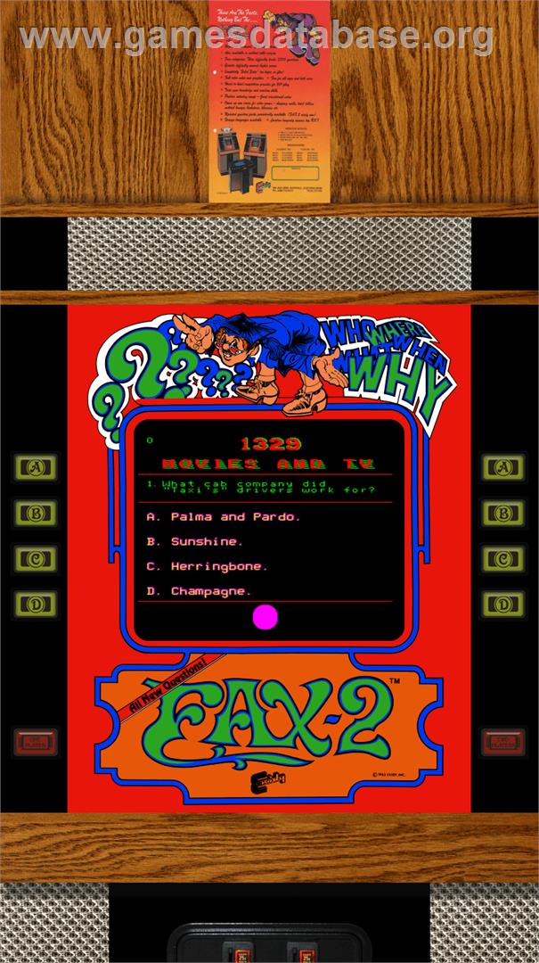 FAX 2 - Arcade - Artwork - Artwork