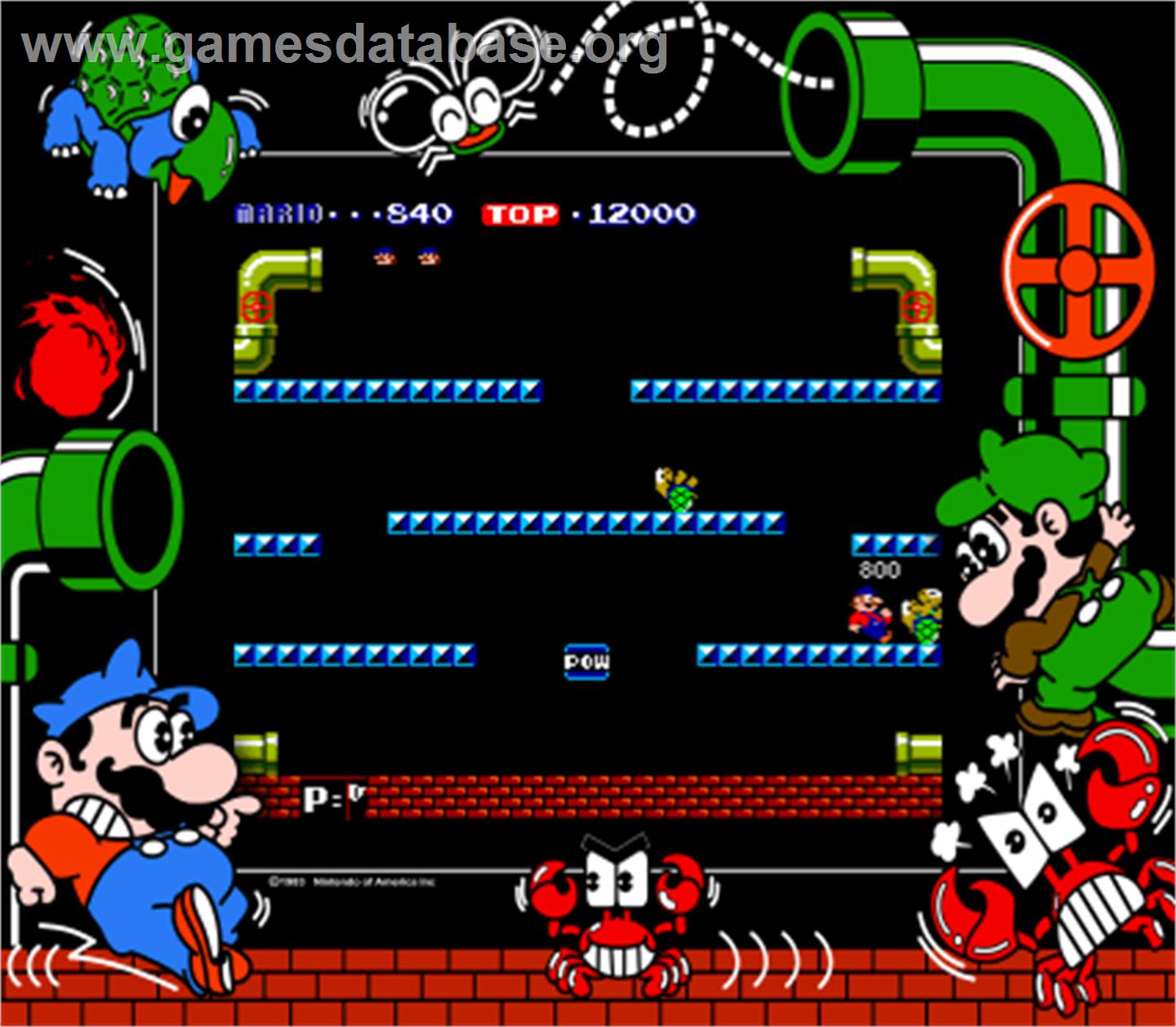 Mario Bros. - Arcade - Artwork - Artwork