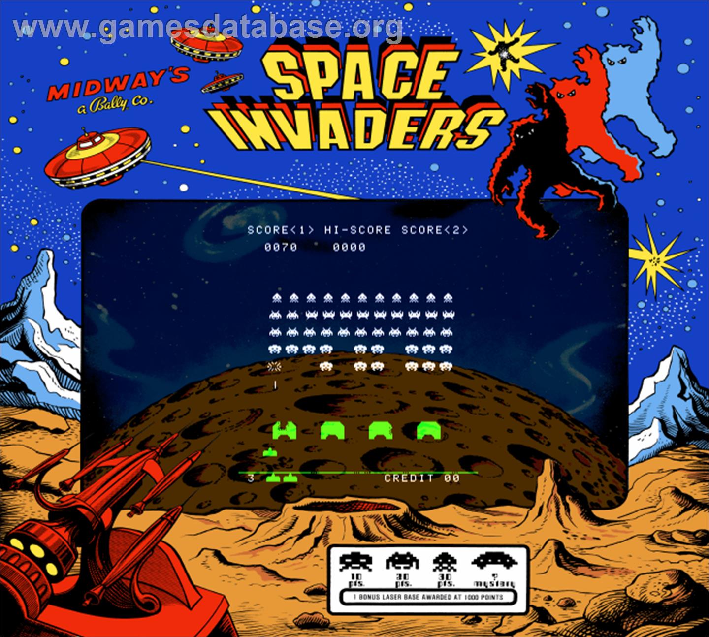 Space Invaders / Space Invaders M - Arcade - Artwork - Artwork
