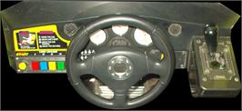 Arcade Control Panel for Sega Rally 2.