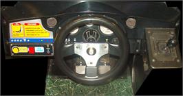 Arcade Control Panel for Sega Rally Championship.
