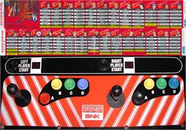 Arcade Control Panel for The King of Fighters '96.