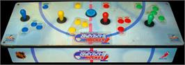 Arcade Control Panel for Wayne Gretzky's 3D Hockey.