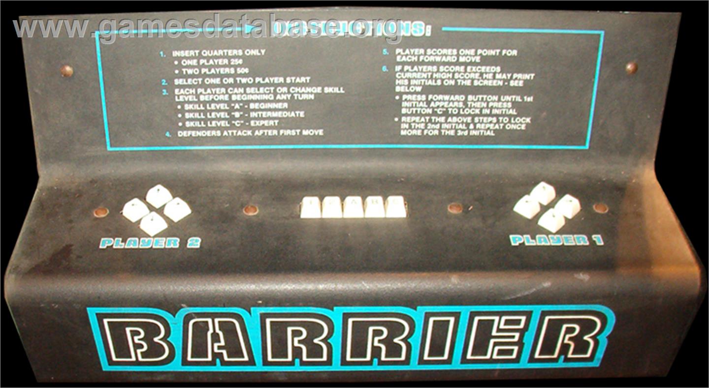 Barrier - Arcade - Artwork - Control Panel