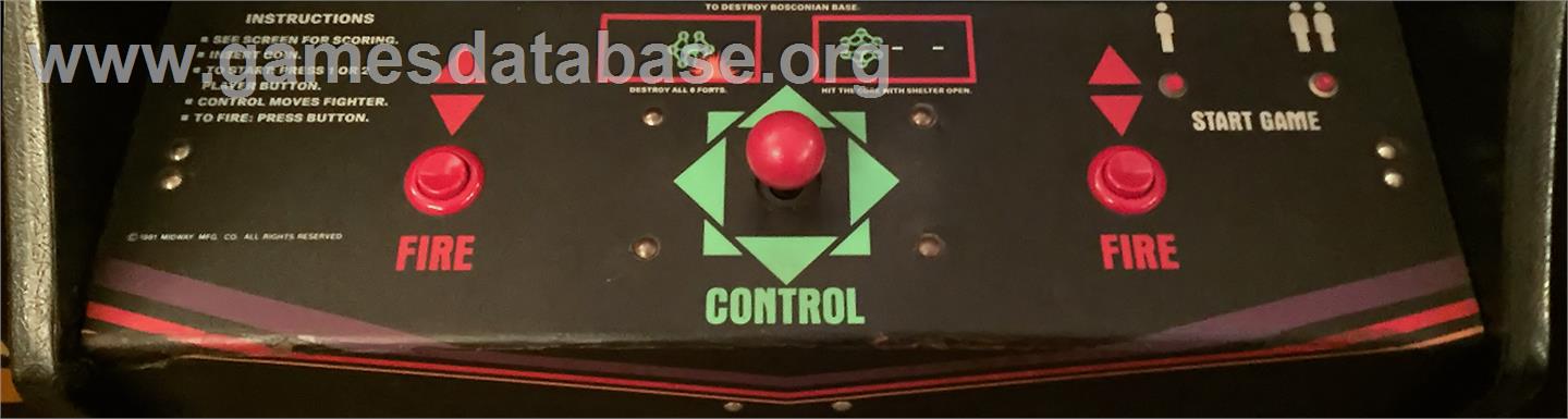 Bosconian - Arcade - Artwork - Control Panel