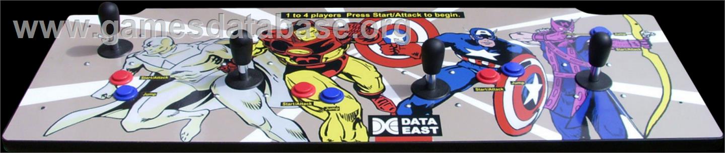 Captain America and The Avengers - Arcade - Artwork - Control Panel
