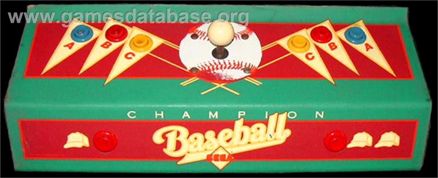 Champion Base Ball - Arcade - Artwork - Control Panel