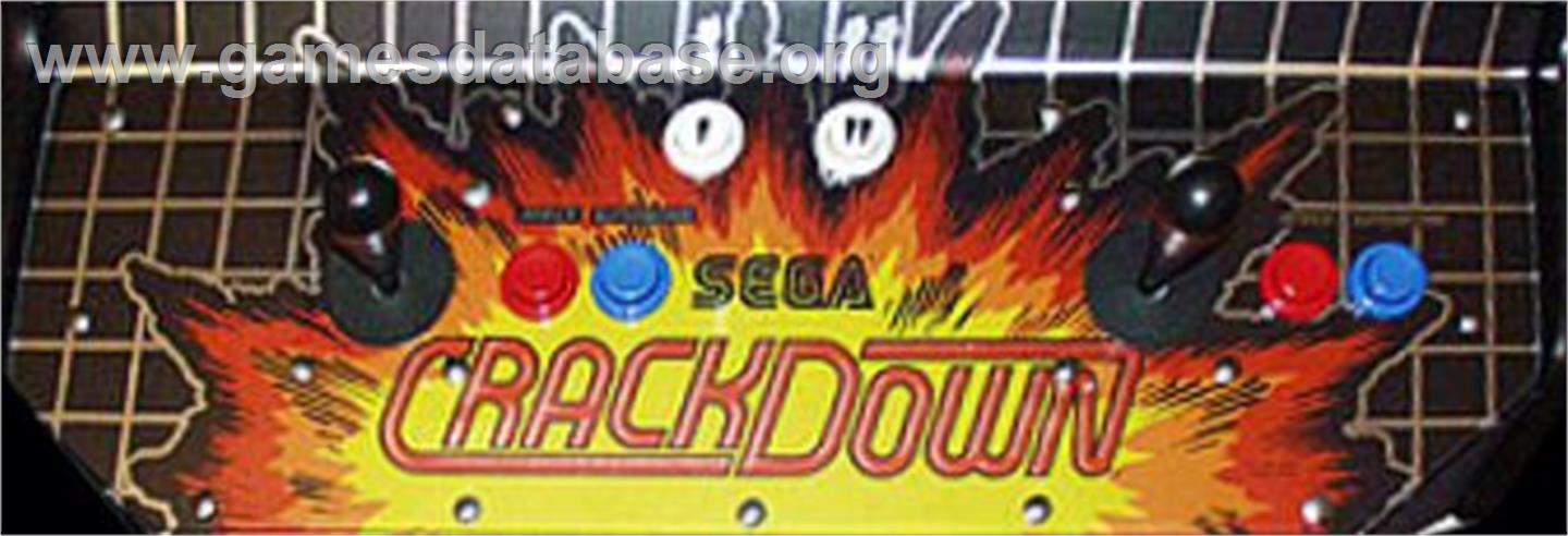 Crack Down - Arcade - Artwork - Control Panel