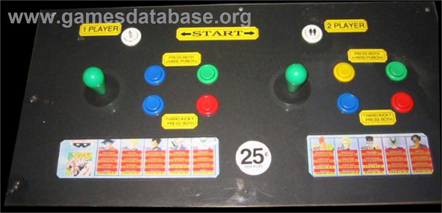Dragon Ball Z V.R.V.S. - Arcade - Artwork - Control Panel