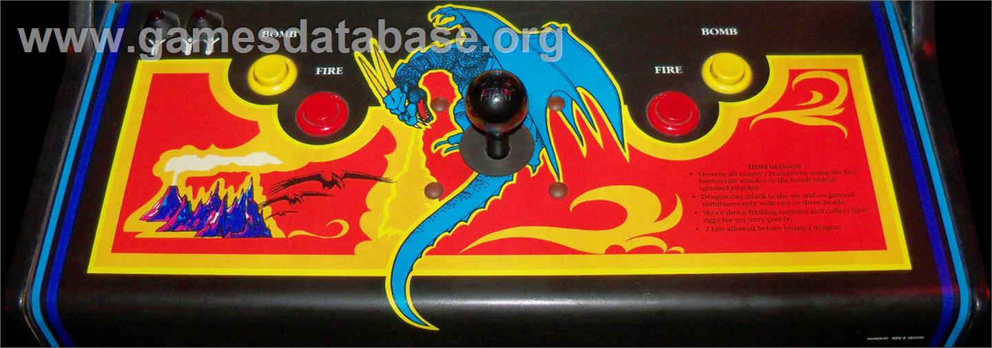 Dragon Spirit - Arcade - Artwork - Control Panel