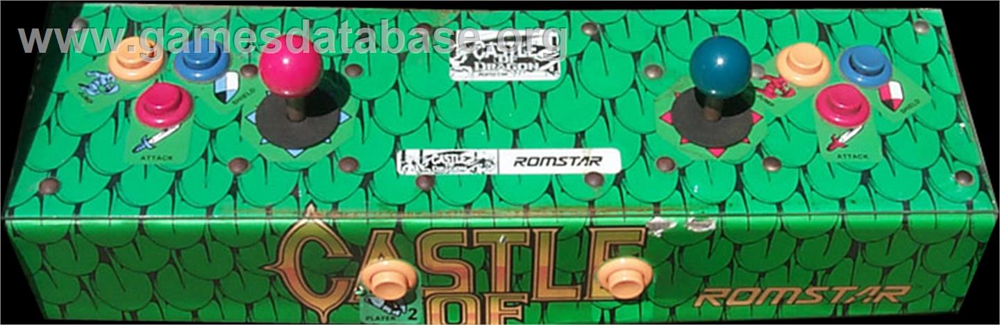 Dragon Unit / Castle of Dragon - Arcade - Artwork - Control Panel