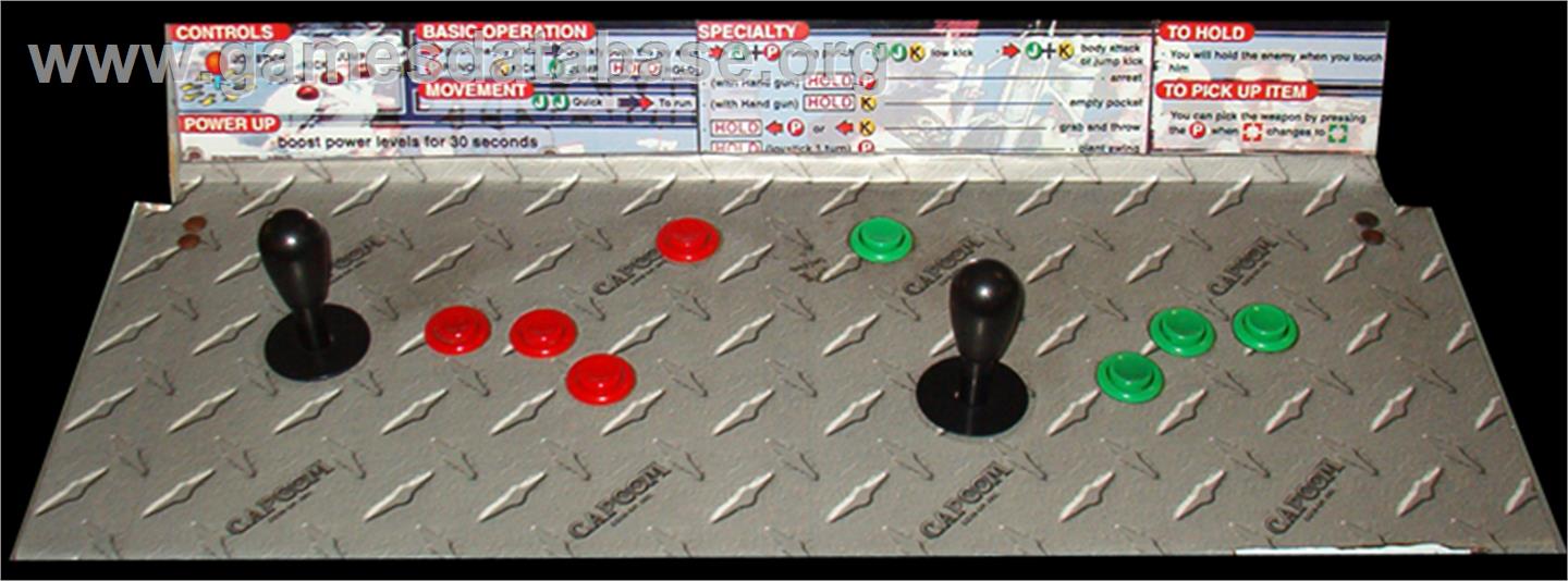 Dynamite Cop - Arcade - Artwork - Control Panel