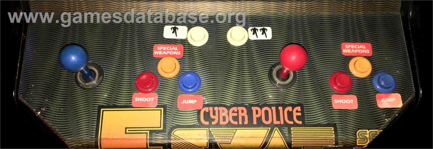 E-Swat - Cyber Police - Arcade - Artwork - Control Panel