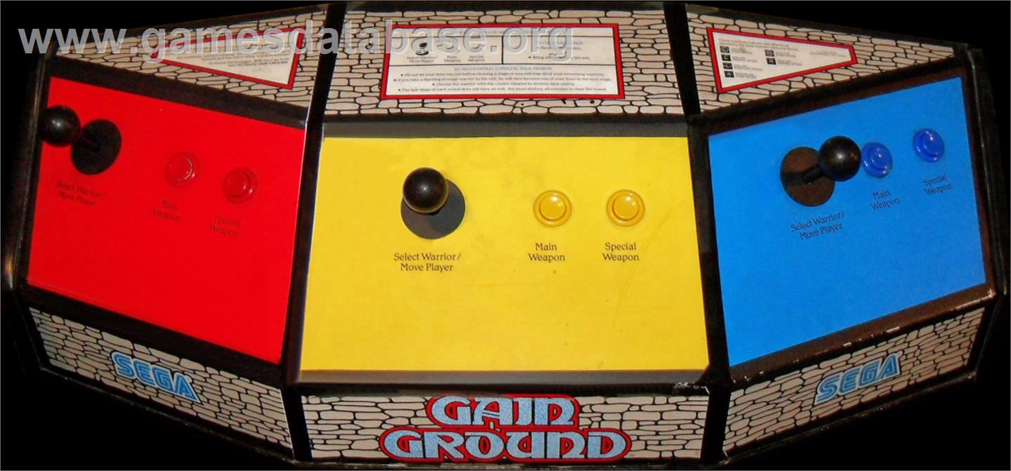Gain Ground - Arcade - Artwork - Control Panel