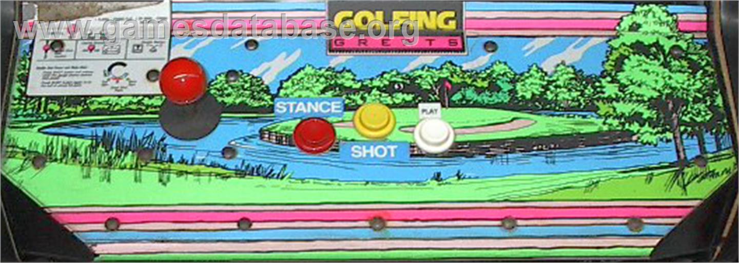 Golfing Greats - Arcade - Artwork - Control Panel