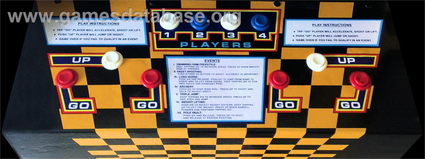 Hyper Olympic '84 - Arcade - Artwork - Control Panel