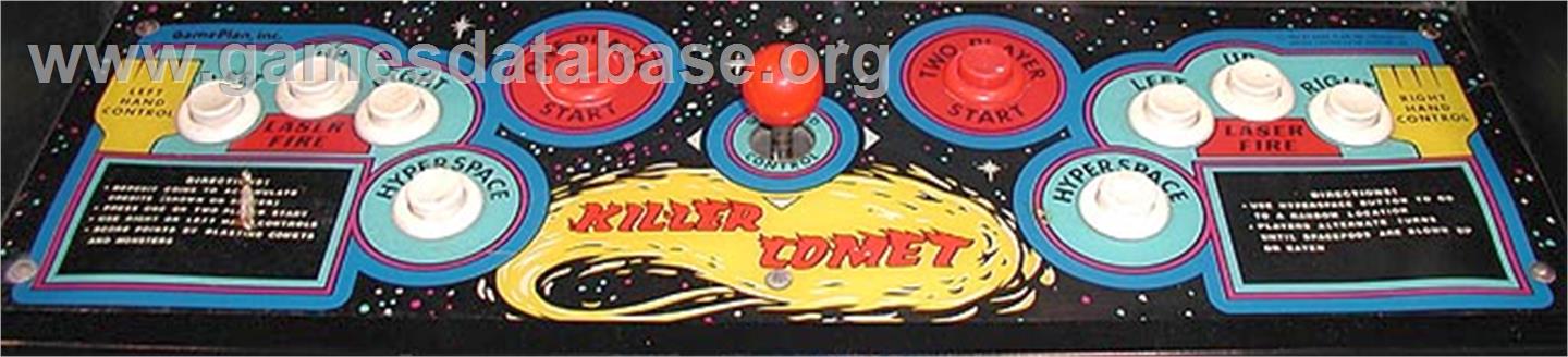 Killer Comet - Arcade - Artwork - Control Panel