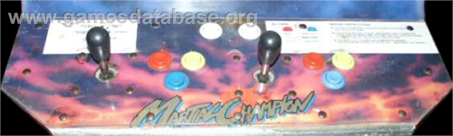 Martial Champion - Arcade - Artwork - Control Panel