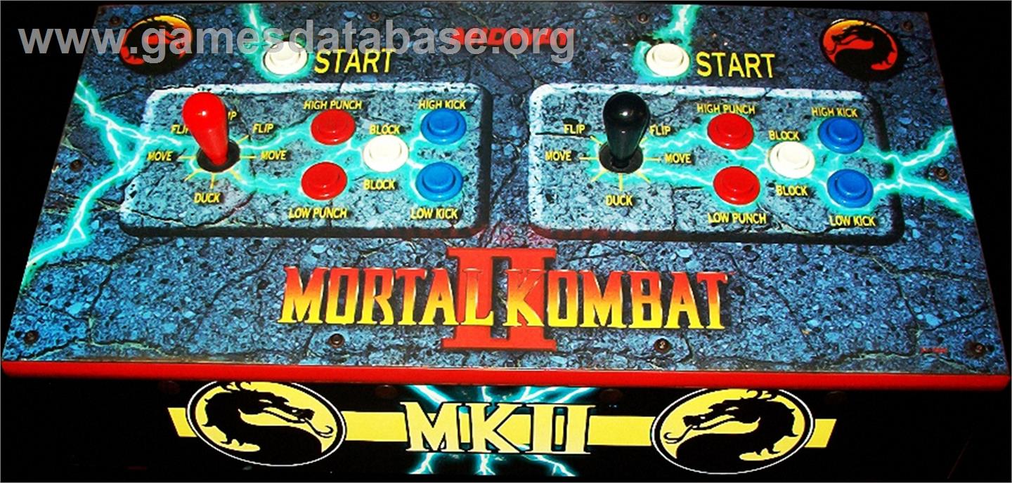 Mortal Kombat II Challenger - Arcade - Artwork - Control Panel
