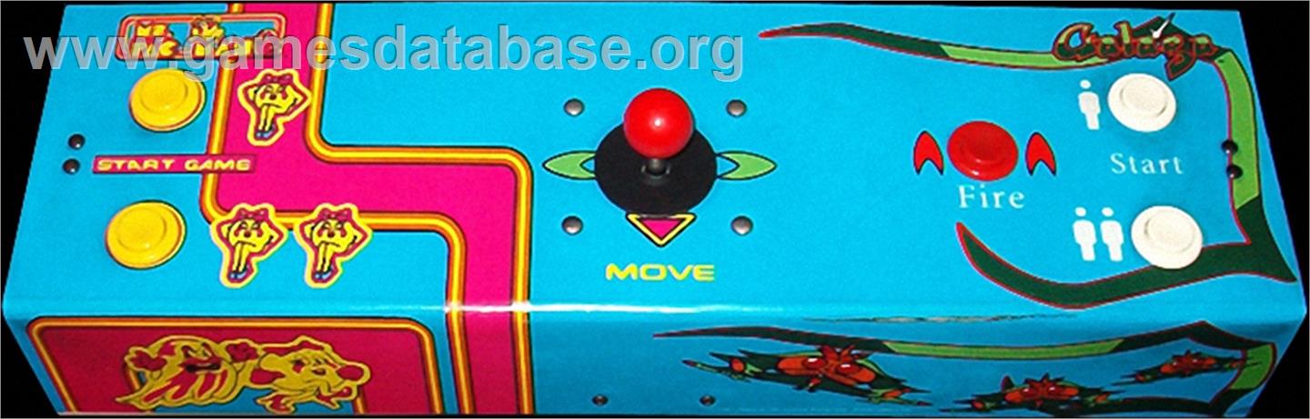 Ms. Pac-Man/Galaga - 20th Anniversary Class of 1981 Reunion - Arcade - Artwork - Control Panel