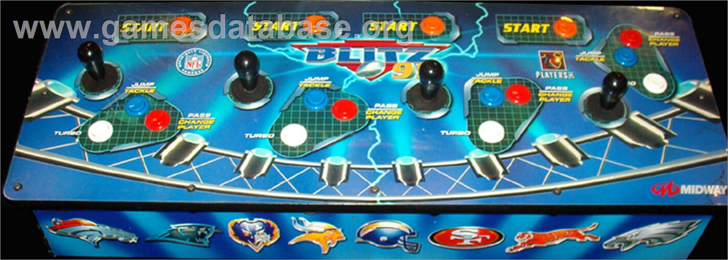 NFL Blitz '99 - Arcade - Artwork - Control Panel