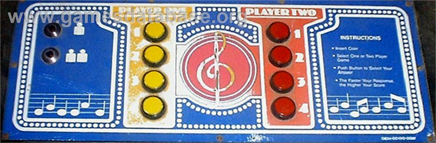 Name That Tune - Arcade - Artwork - Control Panel
