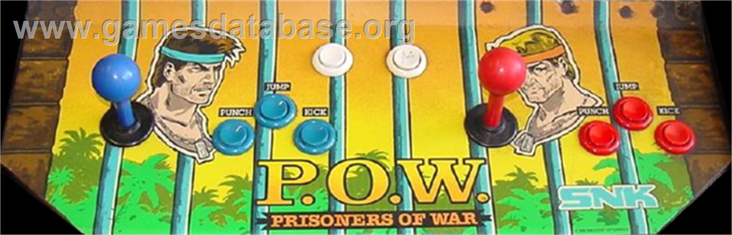 P.O.W. - Prisoners of War - Arcade - Artwork - Control Panel