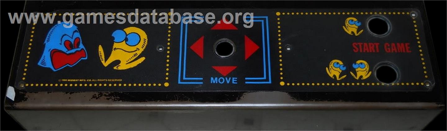 Pac-Man - Arcade - Artwork - Control Panel