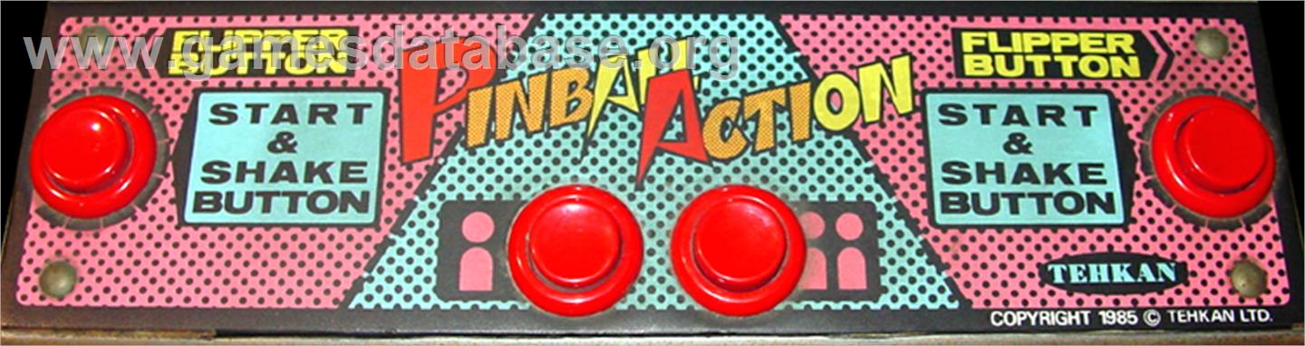 Pinball Action - Arcade - Artwork - Control Panel
