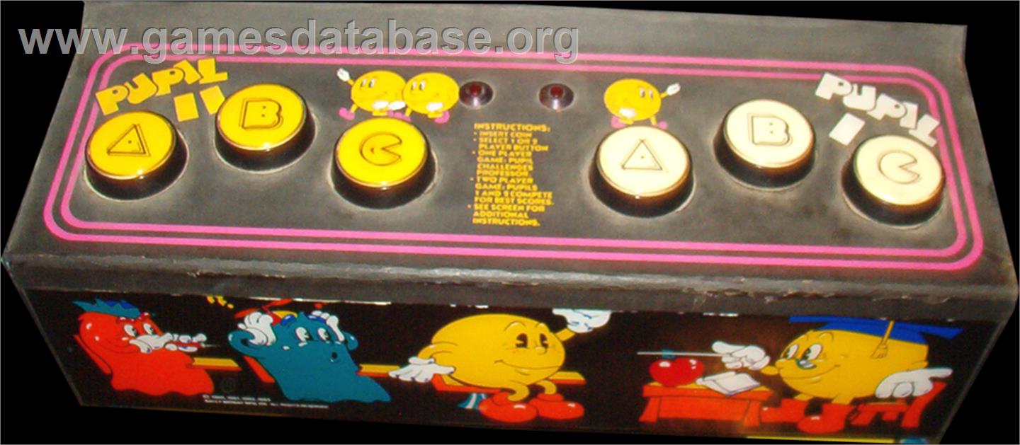 Professor Pac-Man - Arcade - Artwork - Control Panel