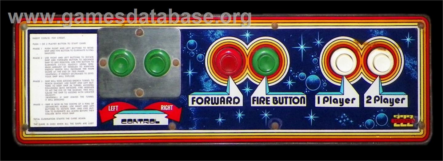 Quasar - Arcade - Artwork - Control Panel