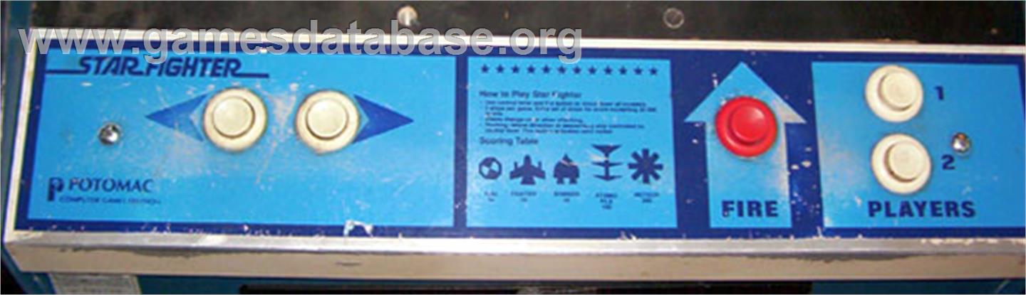 Star Fighter - Arcade - Artwork - Control Panel