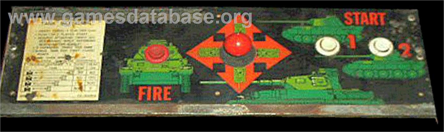 Tank Battalion - Arcade - Artwork - Control Panel
