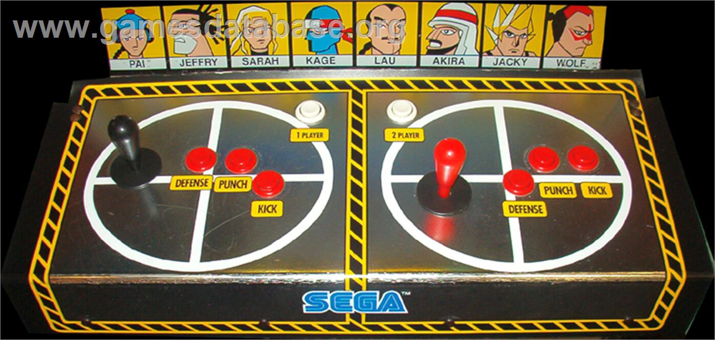 Virtua Fighter - Arcade - Artwork - Control Panel