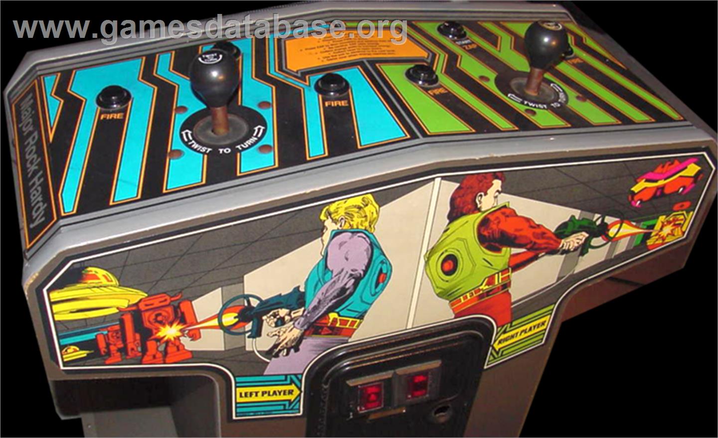 Xybots - Arcade - Artwork - Control Panel