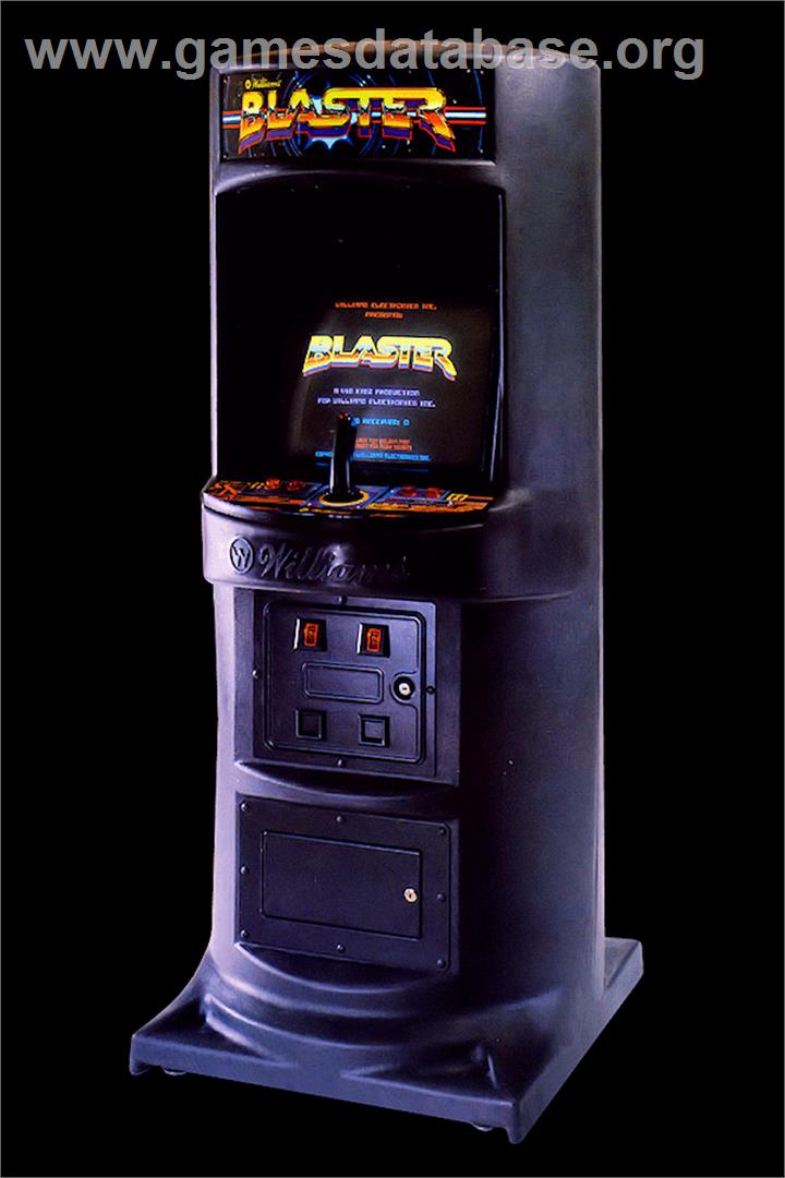 Blaster - Arcade - Artwork - Cabinet