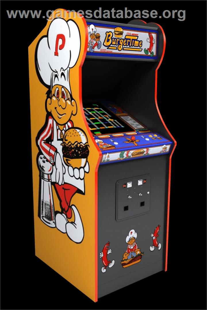 Burger Time - Arcade - Artwork - Cabinet