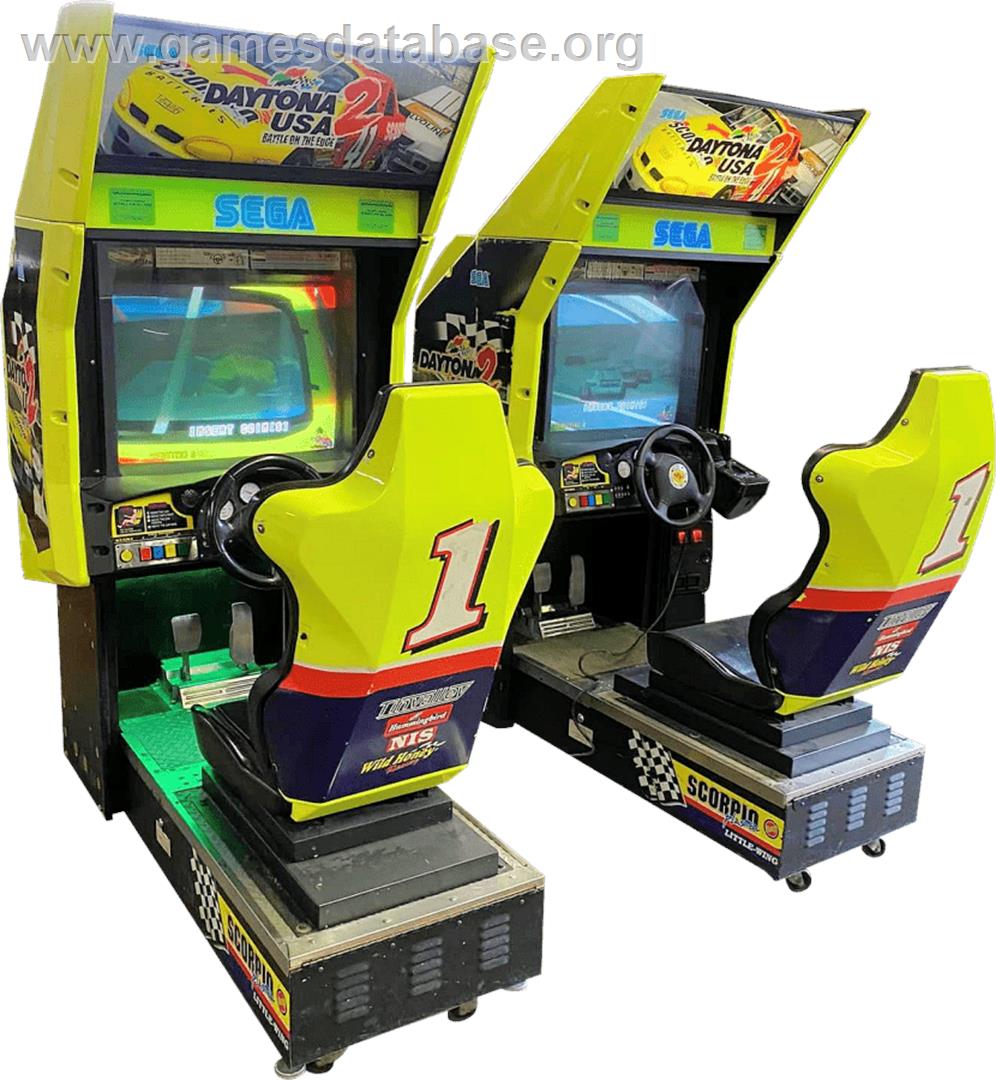 Daytona USA 2 - Arcade - Artwork - Cabinet