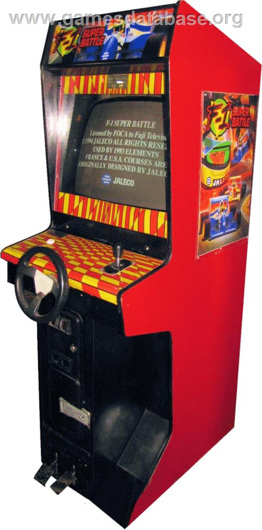 F1 Super Battle - Arcade - Artwork - Cabinet